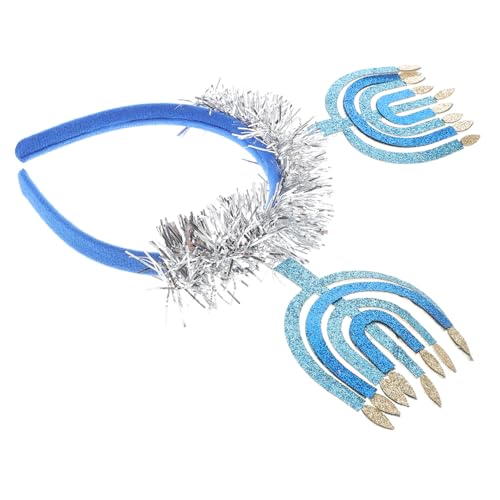 KONTONTY Chanukka-kopfschmuck Chanukka-partybevorzugung Kopfbedeckung Mit Chanukka- Dekorative Kopfbedeckung Cosplay-stirnbänder Chanukka-stirnbänder Party-stirnbänder Stoff Blue KONTONTY Chanukka-kopfschmuck Chanukka-partybevorzugung Kopfbedeckung Mit Chanukka- Dekorative Kopfbedeckung Cosplay-stirnbänder Chanukka-stirnbänder Party-stirnbänder Stoff Blue von KONTONTY