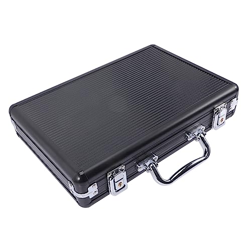 KONTONTY Chip-Box Spielkarten aufbewahrung Spielkarten Box Transportbox Spielkarten Transportbox Etui für Aufbewahrungsbox für Karten Aluminiumlegierung Black KONTONTY Chip-Box Spielkarten aufbewahrung Spielkarten Box Transportbox Spielkarten Transportbox Etui für Aufbewahrungsbox für Karten Aluminiumlegierung Black von KONTONTY