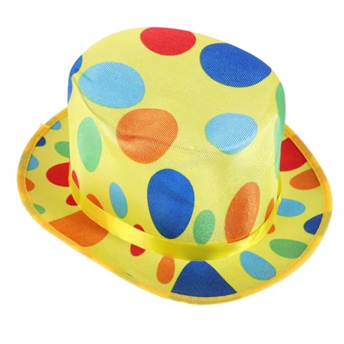 KONTONTY Clown Hat für Erwachsene Bequeme und Strapazierfähige Masquerade Party Kappe aus Weichem Strickstoff für Karneval Cosplay und Bühnenaufführungen von KONTONTY