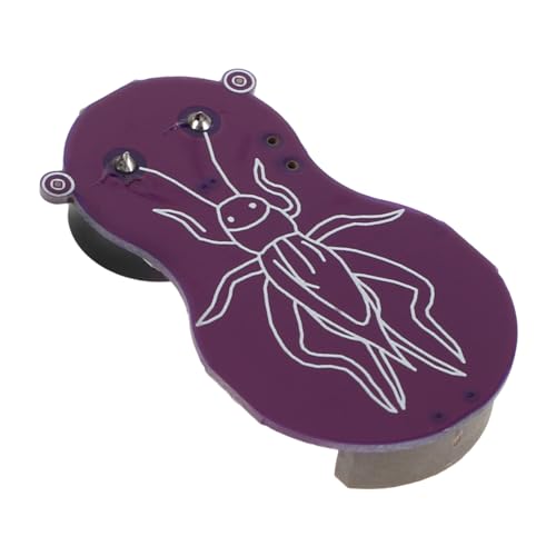 KONTONTY Cricket-Sound-Erzeuger versteckter nerviger Sound-Streich Geräuschmacher schreiender Streich Sounder Halloween-Streich-Requisiten nerviges Sound-Streichgerät Metall Violett von KONTONTY