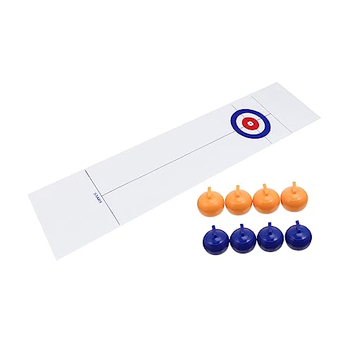 KONTONTY Curling Ball -Spiel Curling-Spiel Für Eisstockschießen Familienspiele Tabletop-Curling-Spiel Curling-brettspiel Tischspiele Für Erwachsene Curling- Weiß Plastik KONTONTY Curling Ball -Spiel Curling-Spiel Für Eisstockschießen Familienspiele Tabletop-Curling-Spiel Curling-brettspiel Tischspiele Für Erwachsene Curling- Weiß Plastik von KONTONTY