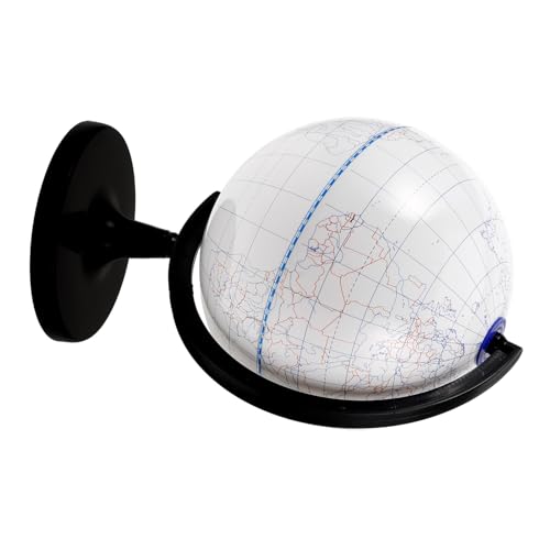 KONTONTY DIY Ausmal Unbemaltes Globusmodell für Kreative Geografie Unterrichtsmittel Vielseitige Nutzung Stabil und Sicher für Schüler und Bastelprojekte von KONTONTY