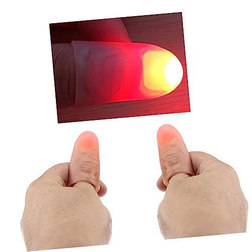 KONTONTY Daumenspitzenlichter Leuchtende Fingerlichter für Zaubertricks für Zufällige Farben Einfach zu Besonderen Fähigkeiten Erforderlich für Partys KONTONTY Daumenspitzenlichter Leuchtende Fingerlichter für Zaubertricks für Zufällige Farben Einfach zu Besonderen Fähigkeiten Erforderlich für Partys von KONTONTY