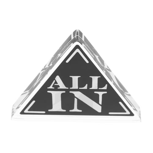 KONTONTY Dealer Button Acryl Double Layer Dreieck Poker Zubehör Design Für Familienpartys und Pokerabend Professioneller Dealer Button Für Hochstakes Spiele KONTONTY Dealer Button Acryl Double Layer Dreieck Poker Zubehör Design Für Familienpartys und Pokerabend Professioneller Dealer Button Für Hochstakes Spiele von KONTONTY