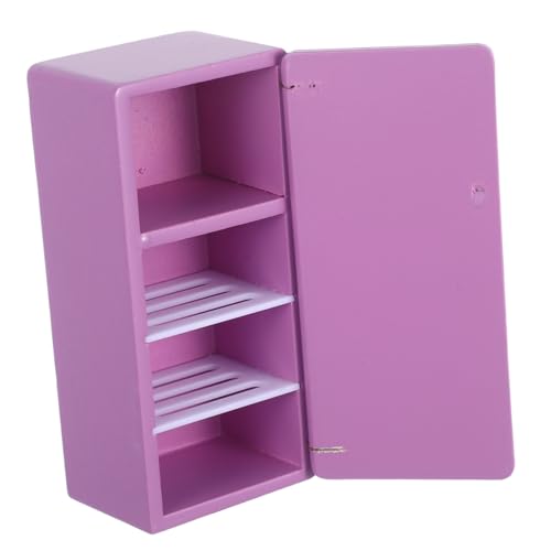 KONTONTY Deko Requisite Gefrierschrank Küche Accessoire Wohnen Holz Mini Für Zubehör Spiel Kühlschrank Puppenhaus Spielhaus Maßstab Holz Miniaturen Basteln Mädchen von KONTONTY