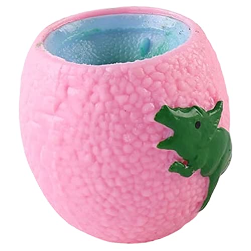 KONTONTY Dekompressionsbecher Partygeschenke Becherförmiger Quetschball Tragbares Quetschspielzeug Stressspielzeug Für Erwachsene Stressbälle Für Dehnbares Rosa von KONTONTY