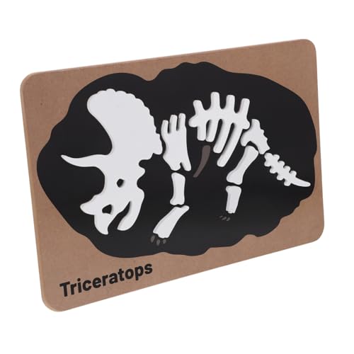 KONTONTY Interaktives Dinosaurier-Puzzle Realistische Skelette Holz-Puzzle-Spielzeug Für Jungen Und Mädchen Im Alter Von 1–3 Jahren Lernen Der Kreativität KONTONTY Interaktives Dinosaurier-Puzzle Realistische Skelette Holz-Puzzle-Spielzeug Für Jungen Und Mädchen Im Alter Von 1–3 Jahren Lernen Der Kreativität von KONTONTY