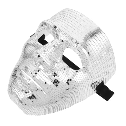 KONTONTY Disco Ball Maskerade Maske Für Männer Frauen Glänzende Glitzer Gesichtsdecke Für Party Halloween Prom Carnival Nachtclub Festival Dekorative Augenmaske von KONTONTY