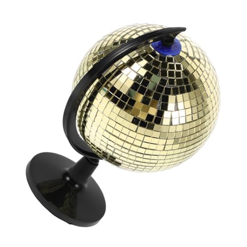 KONTONTY Disco Kugel Deko Gold Spiegelnde Retro Jahre Ästhetik Funkelnde Tischskulptur Für Büro Wohnzimmer Party Räume KONTONTY Disco Kugel Deko Gold Spiegelnde Retro Jahre Ästhetik Funkelnde Tischskulptur Für Büro Wohnzimmer Party Räume von KONTONTY