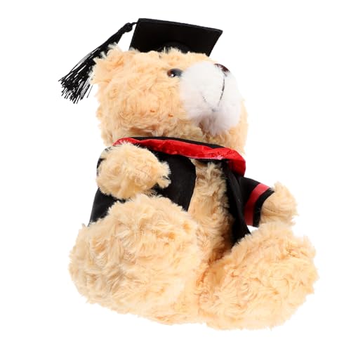 KONTONTY Niedlicher Abschlussbär Kuscheltier Plüschbär Spielzeug Abschlussgeschenk Mütze KONTONTY Niedlicher Abschlussbär Kuscheltier Plüschbär Spielzeug Abschlussgeschenk Mütze von KONTONTY