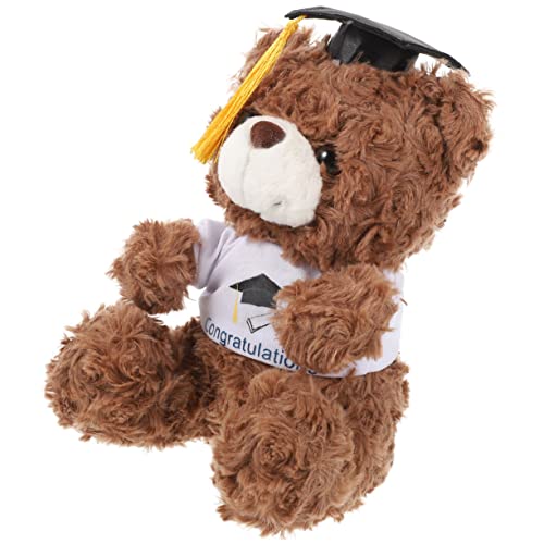 KONTONTY Doktormütze Abschlussbär Abschlusspuppe Kinderpuppe Entzückendes Stofftier Stoffbär Kleinkinder Bärenspielzeug Bärenpuppe Entzückende Bärenpuppe Bärenstofftier von KONTONTY