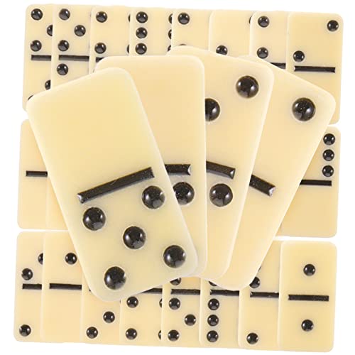 KONTONTY Dominoes Set mit Schwarzen Punkten Klassisches Brettspiel für Familie und Erwachsene Leichtes Reise Domino für Party und Lernspaß KONTONTY Dominoes Set mit Schwarzen Punkten Klassisches Brettspiel für Familie und Erwachsene Leichtes Reise Domino für Party und Lernspaß von KONTONTY