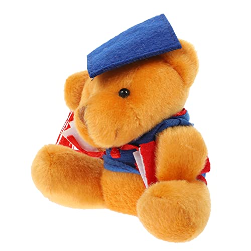 KONTONTY Dr Bär Schlüsselanhänger Mini Plüschtiere Plüsch Schlüsselanhänger Weihnachten Plüschtiere Cartoon Schlüsselanhänger DIY Anhänger Plüschbär Puppe Anhänger Schlüsselanhänger von KONTONTY