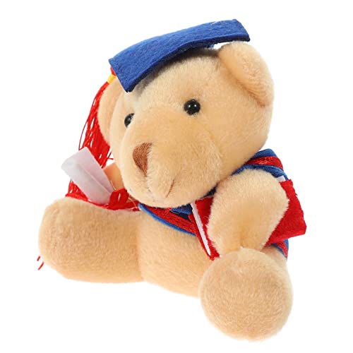KONTONTY Dr. Bär Schlüsselanhänger abschlussgeschenk schlüsselanhänger Tier Tragbarer Schlüsselanhänger puppenzubehör Bär Puppe Schlüsselanhänger Plüschbärendekor PP Baumwolle von KONTONTY