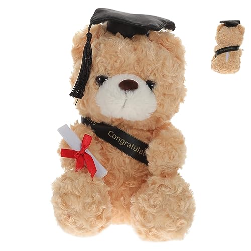 KONTONTY Dr. Bärenpuppe Abschluss Bär Bär Plüsch Abschlussplüschbärengeschenke Abschlusstier Bär Abschluss Stoffbär Abschluss Stoffbär Pp Baumwolle von KONTONTY