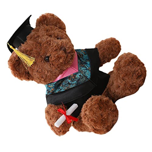 KONTONTY Dr. Bärenpuppe Abschlussgeschenke Für Sie Herzlichen Glückwunsch Geburtstagsgeschenk Bär Abschluss Bär Abschluss Ausgestopfter Bär Plüsch-abschlusspuppen Pp Baumwolle von KONTONTY