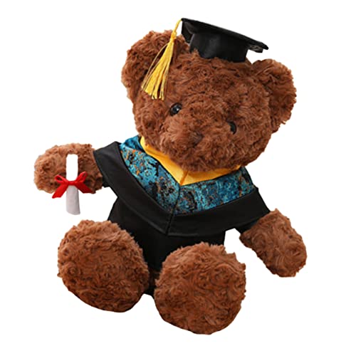 KONTONTY Dr. Bärenpuppe Kinderspielzeug Bequeme Bärenpuppe Sofa-Puppen- Wahl des Abschlussgeschenks Kuscheltier Cartoon-bär-Puppe Kinderpuppenspielzeug Plüschbär Pp Baumwolle von KONTONTY