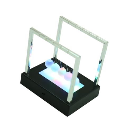 KONTONTY Edelstahl schwingender Ball Kinetisches Schreibtischspielzeug Dekorative Newton Kugel Bürodekoration Geburtstagsgeschenk von KONTONTY