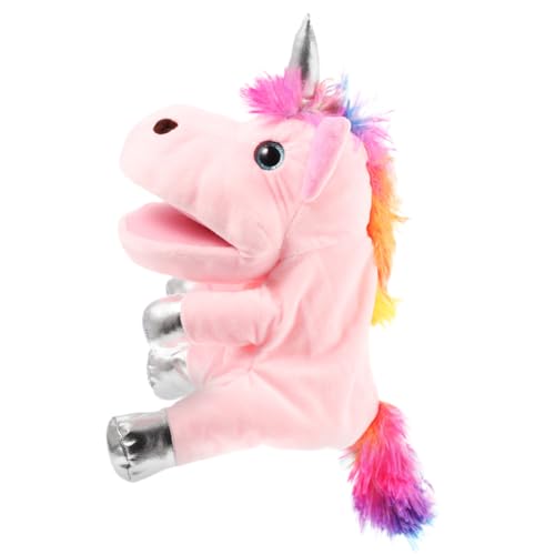 KONTONTY Einhorn Handpuppe interaktives Interactive Toys Einhorn Kuscheltier Educational Toys Einhornpuppe zum Geschichtenerzählen realistische einhornpuppe PP Baumwolle Rosa KONTONTY Einhorn Handpuppe interaktives Interactive Toys Einhorn Kuscheltier Educational Toys Einhornpuppe zum Geschichtenerzählen realistische einhornpuppe PP Baumwolle Rosa von KONTONTY