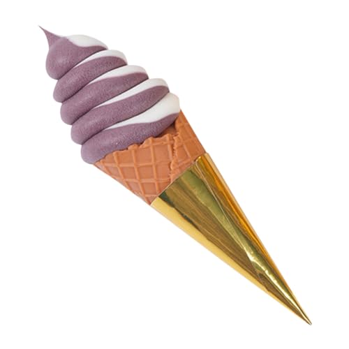 KONTONTY Eismodell Fälschung Lebensecht Künstlich Realistisch Klein Ornament Mini Dekorationen Winzig Simulation Zapfen Simulieren Displayzubehör Für Dessertläden Eisdekor Fotografieren PVC von KONTONTY