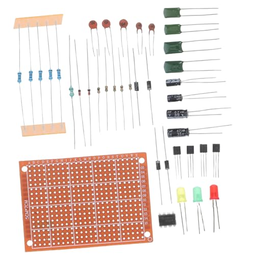 KONTONTY Elektronik bausatz mit Steckplatine und Bauteilen für Lötübungen und Schaltungsaufbau Anfänger trainingselektronikset mit Praktischer Plugin trainingsplatine zur Elektrischer KONTONTY Elektronik bausatz mit Steckplatine und Bauteilen für Lötübungen und Schaltungsaufbau Anfänger trainingselektronikset mit Praktischer Plugin trainingsplatine zur Elektrischer von KONTONTY