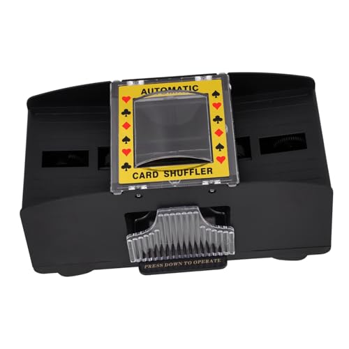 KONTONTY Elektronisches Kartenmischgerät Batteriebetrieben Pokerkarten-Mixer Automatische Mischmaschine Für Kartenspiele Zwei Decks Gleichzeitig KONTONTY Elektronisches Kartenmischgerät Batteriebetrieben Pokerkarten-Mixer Automatische Mischmaschine Für Kartenspiele Zwei Decks Gleichzeitig von KONTONTY