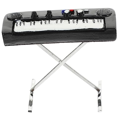 KONTONTY Elektronisches Organ Modell Puppenhaus Dekoration Realistische Mini Musikinstrumente für Puppenhaus Zubehör Ergänzung für Szenen von KONTONTY