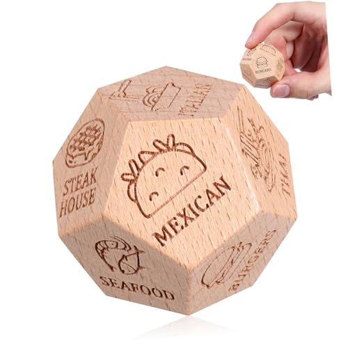 KONTONTY Ihre Entscheidung Zum Abendessen: Essensentscheidungsspiel Aus Holz Mehrseitig Für EIN Lustiges Abendessenspiel Für Die Familie KONTONTY Ihre Entscheidung Zum Abendessen: Essensentscheidungsspiel Aus Holz Mehrseitig Für EIN Lustiges Abendessenspiel Für Die Familie von KONTONTY