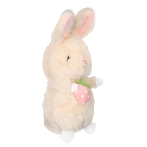 KONTONTY Festival-Kaninchen-Ornament kinderzimmerdeko Room Decoration Sammlerstück kindergeschenke Plüsch realistisch Desktop-Hase-Puppe Kaninchenpuppe aus Baumwolle PP Baumwolle Brown von KONTONTY