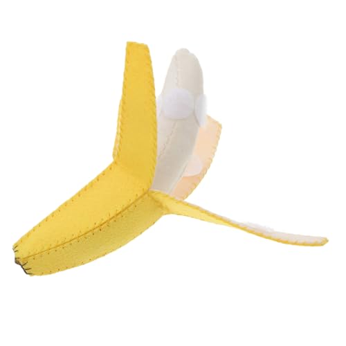 KONTONTY Filzbananenspielzeug Geburtstagsgeschenk für Plüschtiere Sensorisches Lernspielzeug Bananenspielzeug für die Schule kompakte Spielzeugbanane Vlies Yellow von KONTONTY