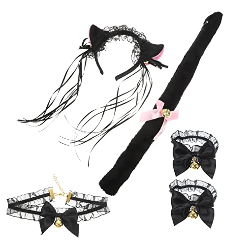 KONTONTY Flauschiges Fuchsohren Stirnband Set mit Choker und Armband Elastisch Weiches Plüschmaterial Vielseitige Cosplay Accessoires für Halloween Themen und Kostümpartys KONTONTY Flauschiges Fuchsohren Stirnband Set mit Choker und Armband Elastisch Weiches Plüschmaterial Vielseitige Cosplay Accessoires für Halloween Themen und Kostümpartys von KONTONTY