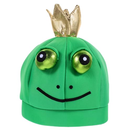KONTONTY Frosch Kostüm Hut mit Augen Leichter Atmungsaktiver Kopfband Hut für Halloween Karneval Party Bühne und Cosplay Unisex Verspieltes Design für Besondere Anlässe KONTONTY Frosch Kostüm Hut mit Augen Leichter Atmungsaktiver Kopfband Hut für Halloween Karneval Party Bühne und Cosplay Unisex Verspieltes Design für Besondere Anlässe von KONTONTY