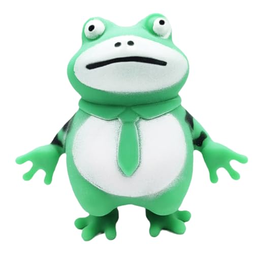 KONTONTY Frosch langsamer Rückprall Kinderspielzeug Animals Toys for Gesichtspuder Spielzeuge Kompaktes Quetschspielzeug Neuheit Squeeze-Spielzeug Prise Geschenk Stressball Mehl von KONTONTY