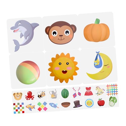 KONTONTY Frühkindliche Lernkarten für Junge Mädchen Sensory Flashcards zur Visuellen Entwicklung für Grundkenntnissen und Motorischen Fähigkeiten für Neugeborene Jahr KONTONTY Frühkindliche Lernkarten für Junge Mädchen Sensory Flashcards zur Visuellen Entwicklung für Grundkenntnissen und Motorischen Fähigkeiten für Neugeborene Jahr von KONTONTY