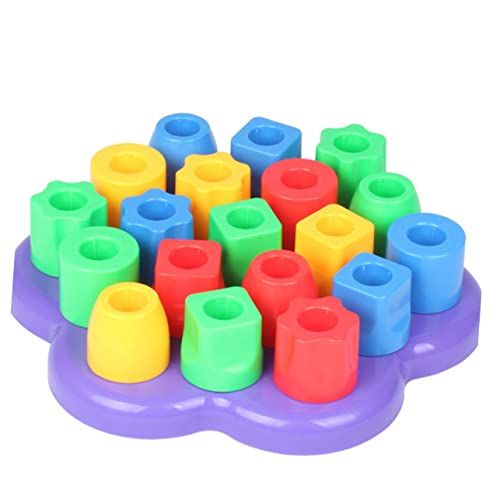 KONTONTY Stapelbares Formsortierspielzeug Für Babys Sensorisches Spielzeug Aktivitätswürfel Früherziehungsspielzeug Aus Robustem Material Buntes Geometrie-lernspielzeug von KONTONTY