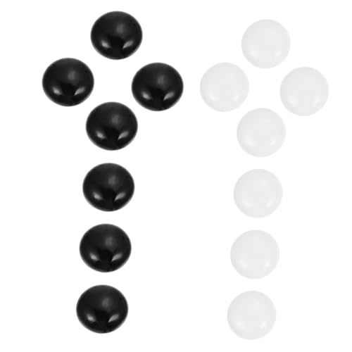 KONTONTY Glas Go Steine Keramik Flache Spielsteine Schwarz Weiß Sicher und Langlebig Kindgerecht für Schule und Freizeit Kreatives Denkspiel Zubehör von KONTONTY