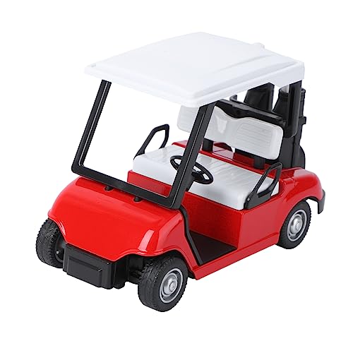 KONTONTY Golfs Cart Modell aus Langlebiges Diecast Spielzeugauto Rotes Miniaturfahrzeug für Schreibtischdekoration und Sammlungen von KONTONTY