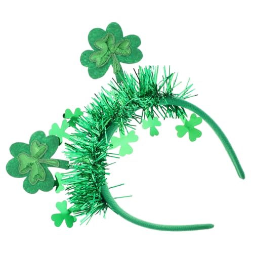 KONTONTY Green Shamrock Stirnband Für Frauen Irish Festival Haarzubehör Klee Kopfbedeckung Für Den Heiligen Patrick's Day Partys Und Feierlichkeiten KONTONTY Green Shamrock Stirnband Für Frauen Irish Festival Haarzubehör Klee Kopfbedeckung Für Den Heiligen Patrick's Day Partys Und Feierlichkeiten von KONTONTY