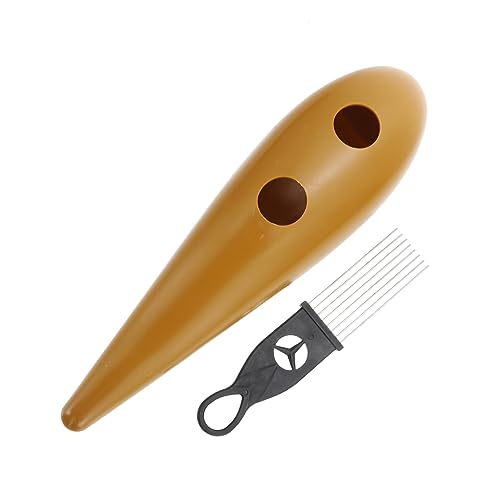 KONTONTY Guiro Percussion Instrument Holzspielzeug mit Klarem für Sicheres Orff Instrument Fördert Musikalische Früherziehung und Hörvermögen von KONTONTY