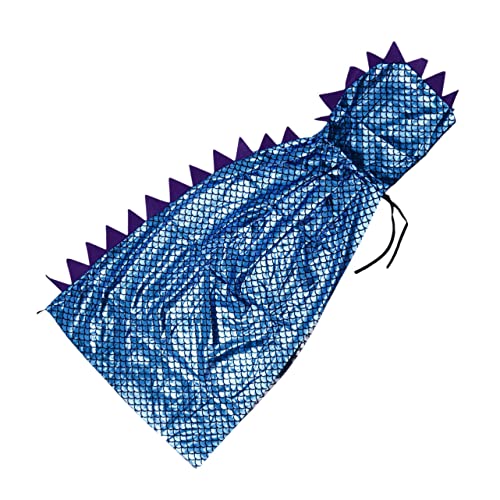 KONTONTY Halloween Dinosaurier Umhang Kinderkostüm Blaue Leichte Kinderverkleidung für Halloween Karneval Bühnenauftritte Hautfreundlich und Bequem von KONTONTY