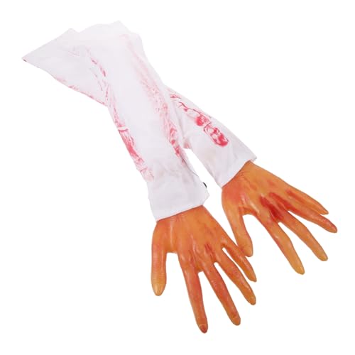 KONTONTY Halloween Simulation Blutige Arme Hände Zosei Gefälschte Hände Künstliche Arm Hände Set von KONTONTY