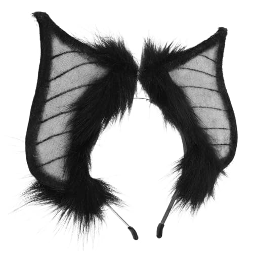 KONTONTY Halloween Fledermaus ohren Haarreif aus Kunstfell Elastisch und Bequem Handgefertigtes Dämonen cosplay accessoire für Damen für Halloween Weihnachts Kostümpartys KONTONTY Halloween Fledermaus ohren Haarreif aus Kunstfell Elastisch und Bequem Handgefertigtes Dämonen cosplay accessoire für Damen für Halloween Weihnachts Kostümpartys von KONTONTY