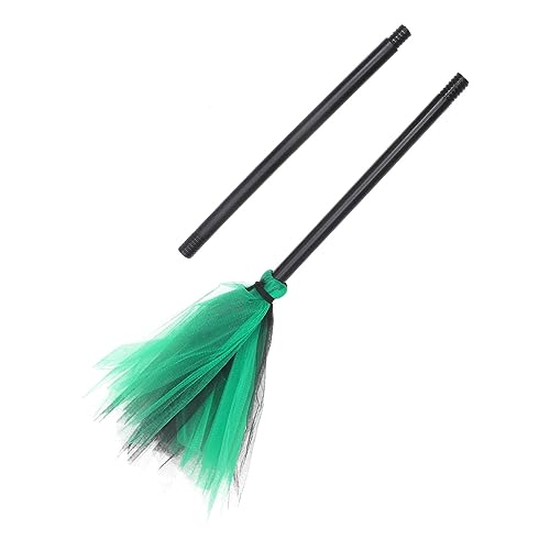 KONTONTY Halloween Hexen Besen Grün Schwarz Rollenspiel Spielzeug Für Jungen Und Mädchen Kostüm Zubehör Party Supplies KONTONTY Halloween Hexen Besen Grün Schwarz Rollenspiel Spielzeug Für Jungen Und Mädchen Kostüm Zubehör Party Supplies von KONTONTY