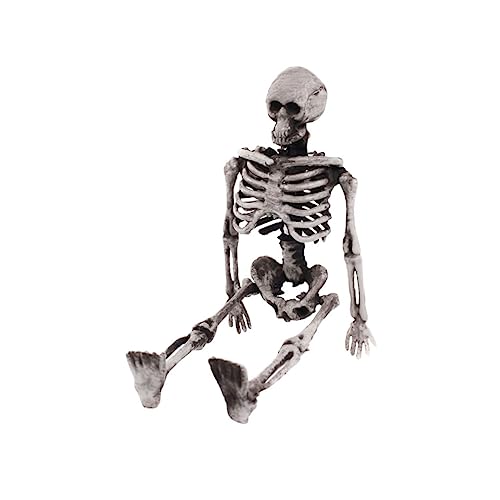 KONTONTY Halloween Mini Skelett Deko Realistisches Simuliertes Skelett Modell Prank Prop für Halloween Party und Gruselige Dekoration Innen Außen KONTONTY Halloween Mini Skelett Deko Realistisches Simuliertes Skelett Modell Prank Prop für Halloween Party und Gruselige Dekoration Innen Außen von KONTONTY