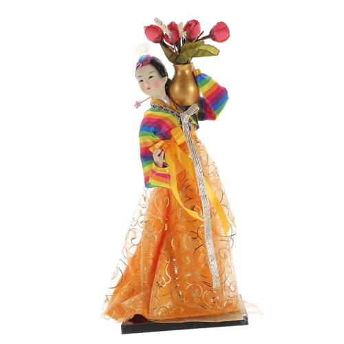 KONTONTY Handgemachte Babydekoration Koreanische Hanbok Puppe Koreanische Hanbok Puppe Koreanische Hanbok Puppe Dekoration Figur Koreanische Hanbok Puppe Gelb KONTONTY Handgemachte Babydekoration Koreanische Hanbok Puppe Koreanische Hanbok Puppe Koreanische Hanbok Puppe Dekoration Figur Koreanische Hanbok Puppe Gelb von KONTONTY