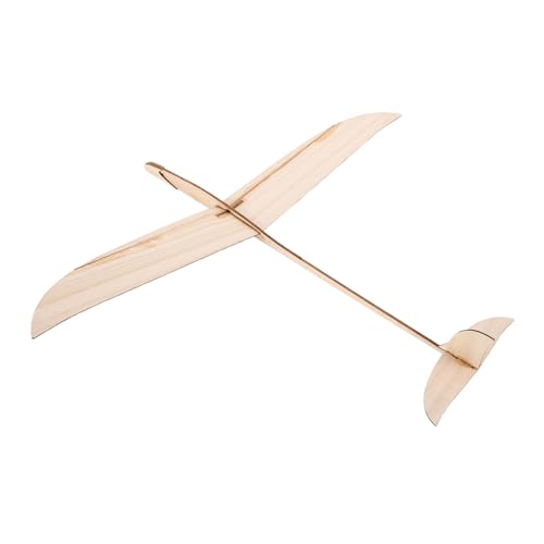 KONTONTY Handgeworfener Holzsegler Segelflugzeug für Erwachsene Stabiles DIY Flugzeugmodell Vielseitig für Indoor und Outdoor Spielspaß Holzspielzeug und Bastelvergnügen von KONTONTY