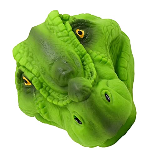 KONTONTY Handpuppe kindersachen Chaps Hand Puppet tiegerkostuem Dinosaur dinozu Toy Puppen für Kleinkinder Puppen mit beweglichem Mund Puppenspielzeug Tierpuppen Plastik Green von KONTONTY