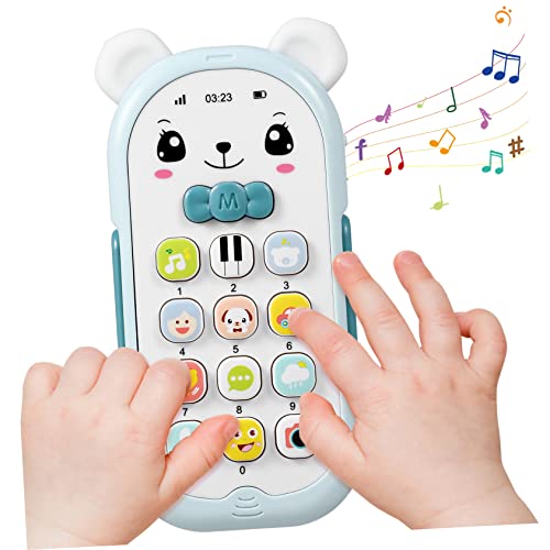 KONTONTY Spielzeug-Handy Für Kleinkinder Baby-Telefon-Spielzeug Mit Cartoon-Design Musiktelefon Für Die Entwicklung Von Jungen Und Mädchen KONTONTY Spielzeug-Handy Für Kleinkinder Baby-Telefon-Spielzeug Mit Cartoon-Design Musiktelefon Für Die Entwicklung Von Jungen Und Mädchen von KONTONTY