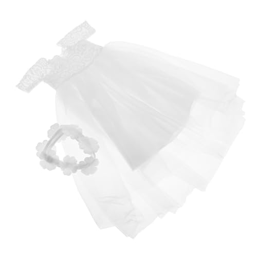 KONTONTY Hochzeitskleid Kleid für Puppen Hochzeitsgeschenkpuppen Puppenanzug Puppenbekleidung Machen Sie Ihre eigene Puppenkleidung Puppen-Make-up-Zubehör Puppen-Outfits Polyester Weiß KONTONTY Hochzeitskleid Kleid für Puppen Hochzeitsgeschenkpuppen Puppenanzug Puppenbekleidung Machen Sie Ihre eigene Puppenkleidung Puppen-Make-up-Zubehör Puppen-Outfits Polyester Weiß von KONTONTY