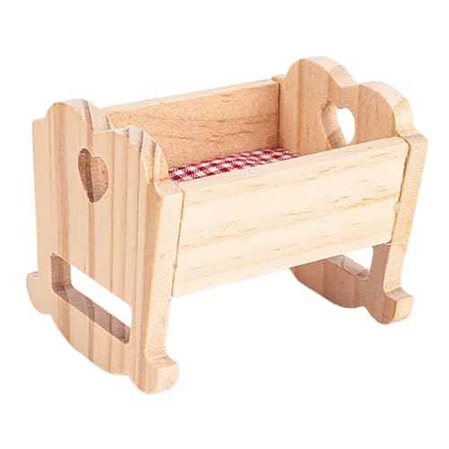 KONTONTY Winzige Holzpuppe Krippe Mini Krippe Puppe Realistische Modell Puppenhaus Dekoration Puppe Spielzeug KONTONTY Winzige Holzpuppe Krippe Mini Krippe Puppe Realistische Modell Puppenhaus Dekoration Puppe Spielzeug von KONTONTY